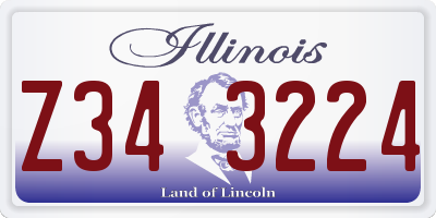 IL license plate Z343224