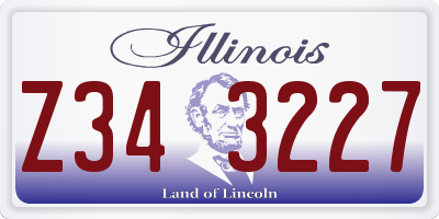 IL license plate Z343227