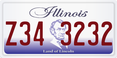 IL license plate Z343232