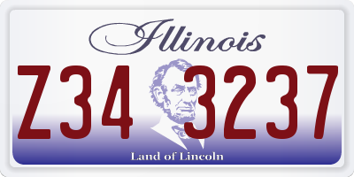 IL license plate Z343237