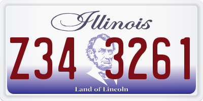 IL license plate Z343261