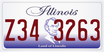 IL license plate Z343263