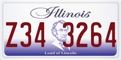 IL license plate Z343264