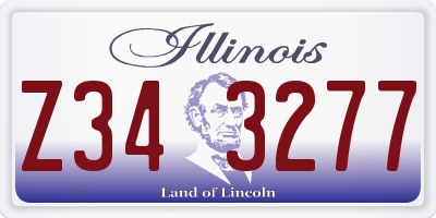 IL license plate Z343277
