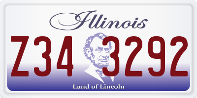 IL license plate Z343292