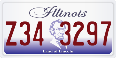 IL license plate Z343297