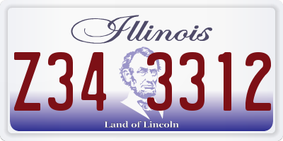 IL license plate Z343312