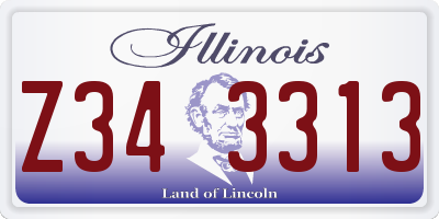 IL license plate Z343313