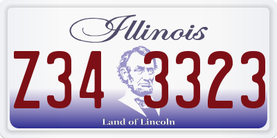IL license plate Z343323