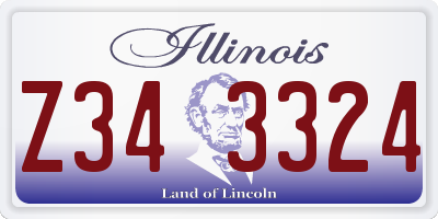 IL license plate Z343324