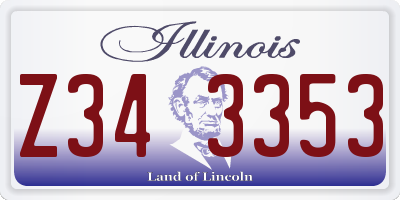IL license plate Z343353