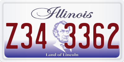 IL license plate Z343362