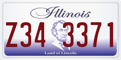IL license plate Z343371
