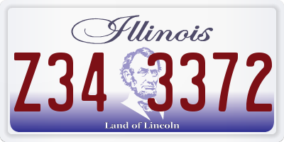 IL license plate Z343372