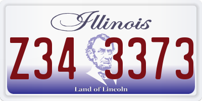 IL license plate Z343373