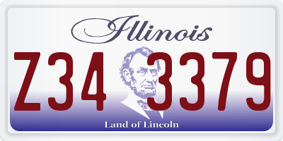 IL license plate Z343379