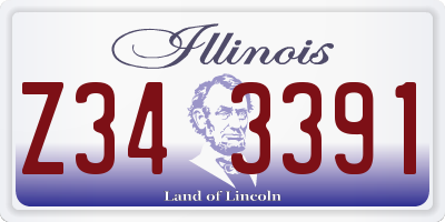 IL license plate Z343391