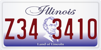 IL license plate Z343410