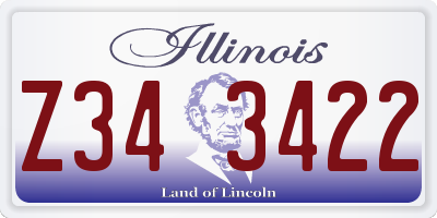 IL license plate Z343422