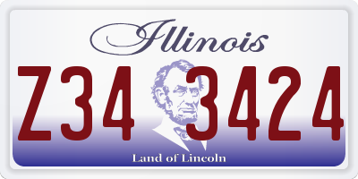 IL license plate Z343424