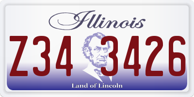 IL license plate Z343426