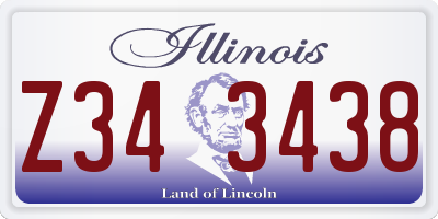 IL license plate Z343438