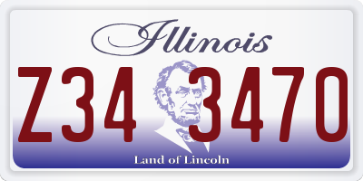 IL license plate Z343470