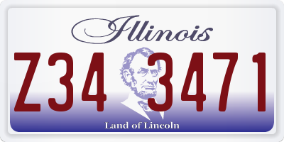 IL license plate Z343471