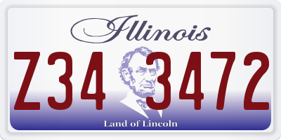 IL license plate Z343472