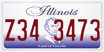 IL license plate Z343473