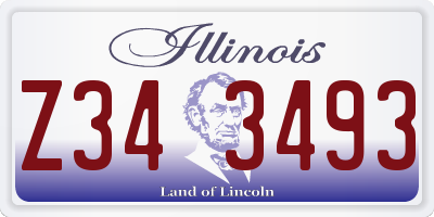 IL license plate Z343493