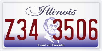 IL license plate Z343506
