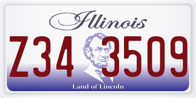 IL license plate Z343509