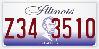 IL license plate Z343510