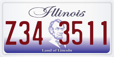 IL license plate Z343511