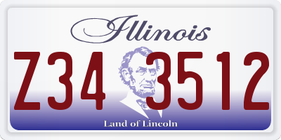 IL license plate Z343512