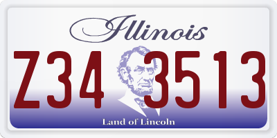 IL license plate Z343513