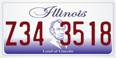 IL license plate Z343518