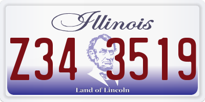 IL license plate Z343519