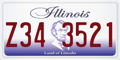 IL license plate Z343521
