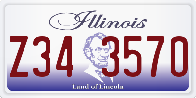 IL license plate Z343570
