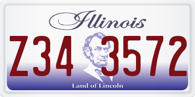 IL license plate Z343572