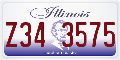IL license plate Z343575