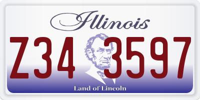 IL license plate Z343597