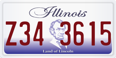 IL license plate Z343615