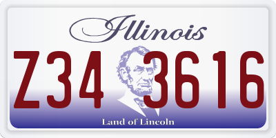 IL license plate Z343616