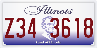 IL license plate Z343618