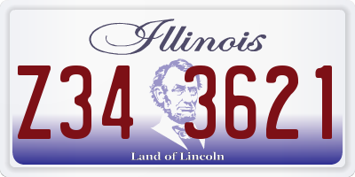 IL license plate Z343621