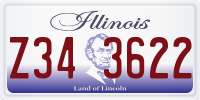 IL license plate Z343622