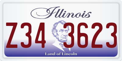 IL license plate Z343623